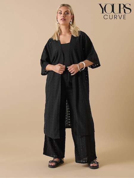Yours Curve Black Anglaise Cover-Up (H48303) | £29