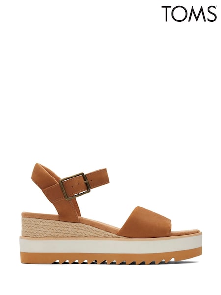 TOMS Diana Brown Wedges (H48366) | £90