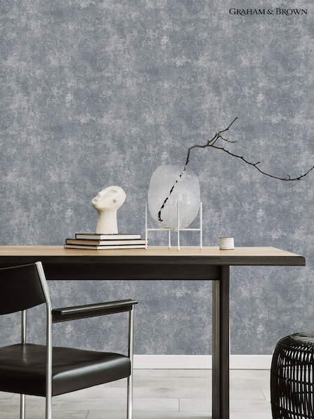 Graham & Brown Grey Boutique Urban Concrete Heavy Weight Vinyl 10M Wallpaper (H48388) | £30