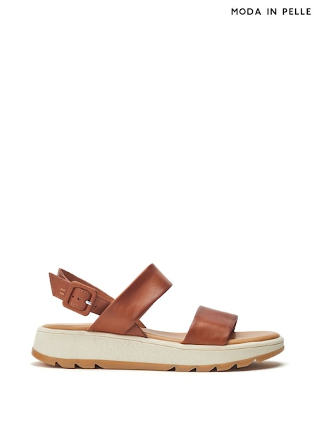 Moda in Pelle Inked Sporty Softee Brown Sandals (H48661) | £109