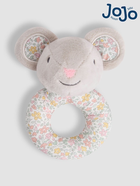 JoJo Maman Bébé Country Cottage Mouse Ring Rattle (H48908) | £8.50