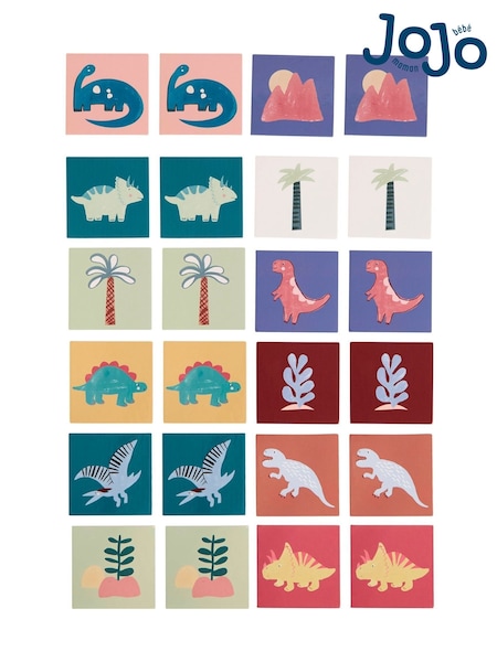 JoJo Maman Bébé Dino Matching Pairs Game (H48925) | £9