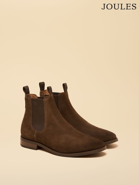 Joules J Suede Chelsea Bro Brown Suede Chelsea Boots (H48940) | £89