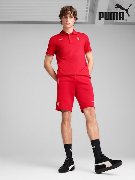 Puma Red Mens Scuderia Ferrari HP Race Sweat Shorts (H49104) | £55