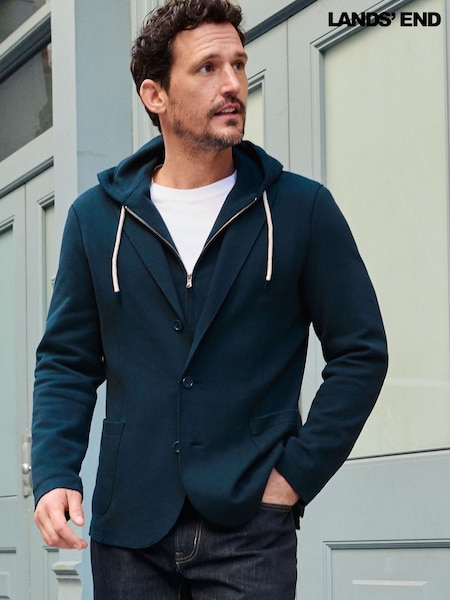 Lands' End Blue Hooded Blazer (H49234) | £140