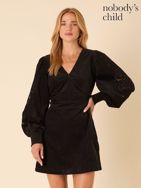 Nobodys Child Black Bree Mini Dress (H49245) | £99