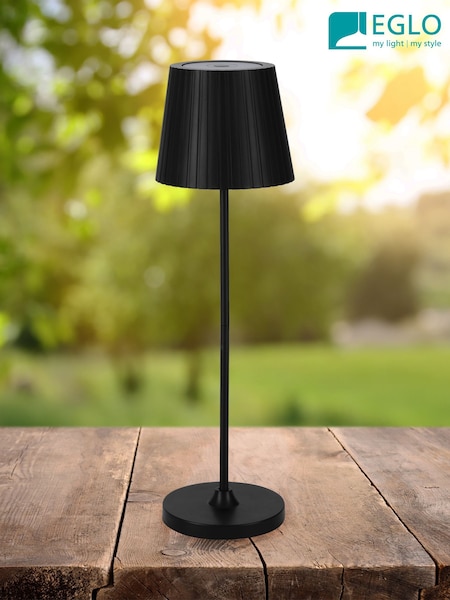 Eglo Black CABOZO LED Portable Outdoor Table Lamp (H49329) | £37