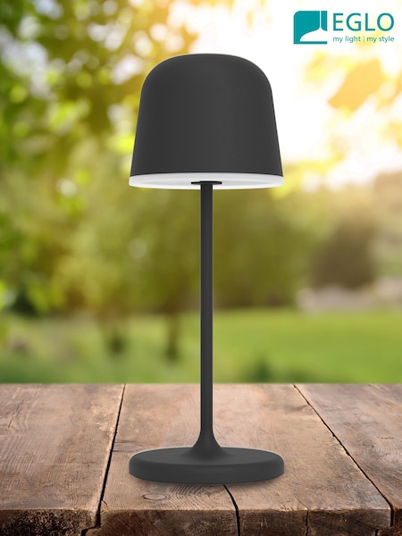 Eglo Black MANNERA-S Portable LED Table Light (H49343) | £44