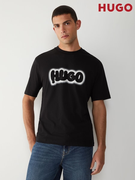 HUGO Black Bubble Logo T-Shirt (H49426) | £39