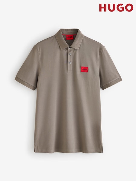 HUGO Grey Logo Polo Polo Shirt (H49429) | £89