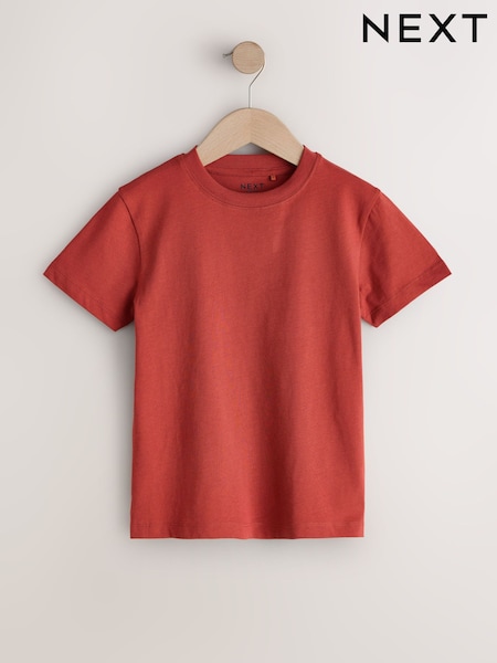 Rust Red Regular Fit Short Sleeve T-Shirt (3-16yrs) (H49598) | £3.50 - £6.50