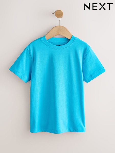 Aqua Blue Regular Fit Short Sleeve T-Shirt (3-16yrs) (H49604) | £3.50 - £6.50