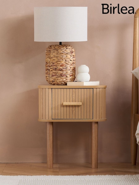 Birlea Brown Axel 1 Drawer Bedside Table (H49613) | £95