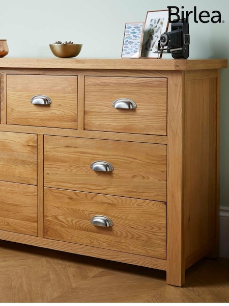 Birlea Brown Woburn 4 + 3 7 Drawer Chest (H49643) | £558