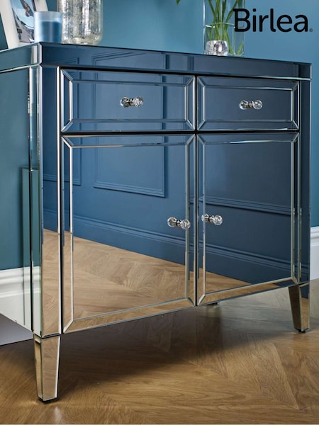 Birlea Silver Valencia 2 Drawer 2 Door Sideboard (H49657) | £429