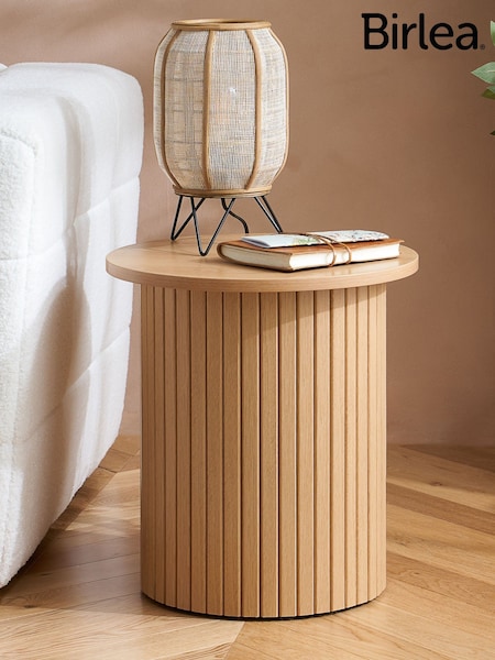Birlea Brown Axel Fluted Side Table (H49660) | £78