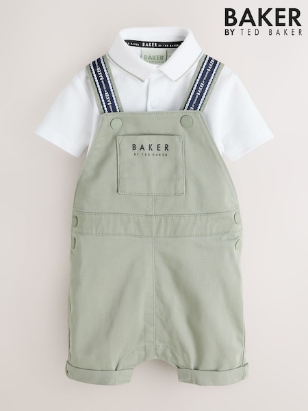 Baker by Ted Baker Dungarees And Polo Shirt Set (H49687) | £42 - £45