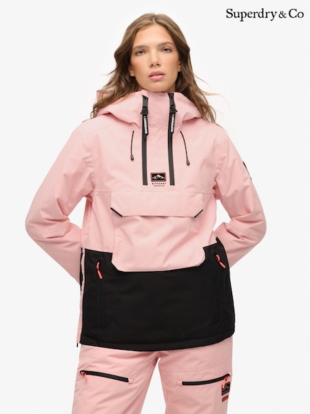 Superdry Pink Overhead Ski Jacket (H49762) | £175