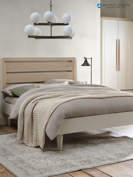 Bentley Designs Scandi Oak Soft Grey Larsen Slatted Bedstead (H49771) | £760 - £850