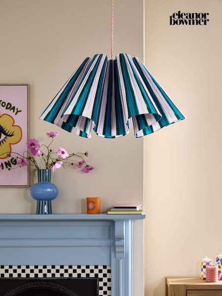 Eleanor Bowmer Pink/Blue Striped Wavy Easyfit Shade (H49819) | £99