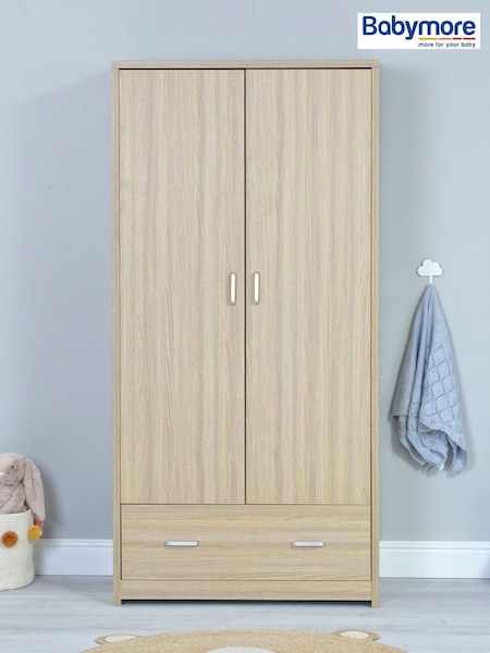Babymore Oak Luno Veni Wardrobe (H49846) | £340