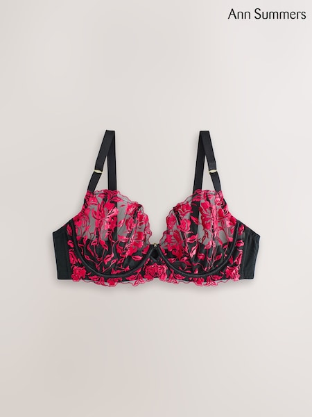 Ann Summers Black The Hero Non Pad Plunge Wired Bra (H50055) | £36