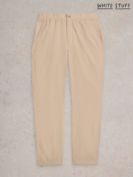 White Stuff Natural Drawstring Linen Blend Trousers (H50103) | £55