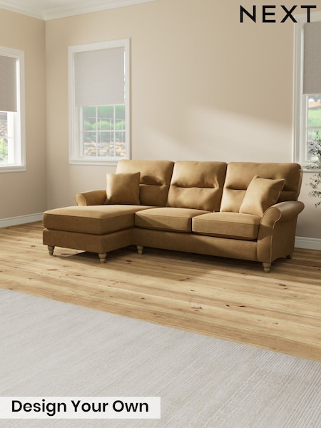 Luxe Chenille/Honey Yellow Ashford Highback (H50212) | £2,175