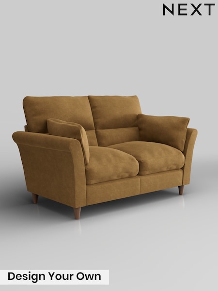 Luxe Chenille/Honey Yellow Hartley Highback Relaxed Sit (H50220) | £1,225