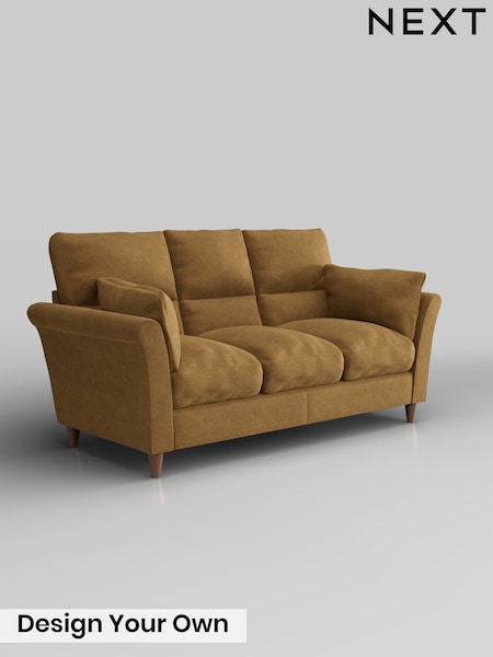 Luxe Chenille/Honey Yellow Hartley Highback Relaxed Sit (H50220) | £1,425