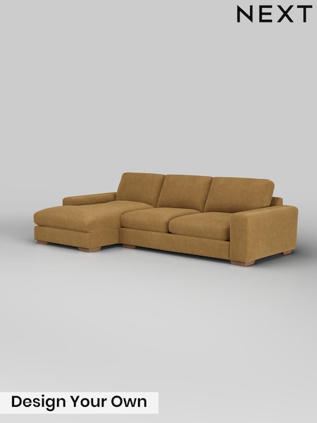 Luxe Chenille/Honey Yellow Houghton Deep Relaxed Sit (H50222) | £2,475