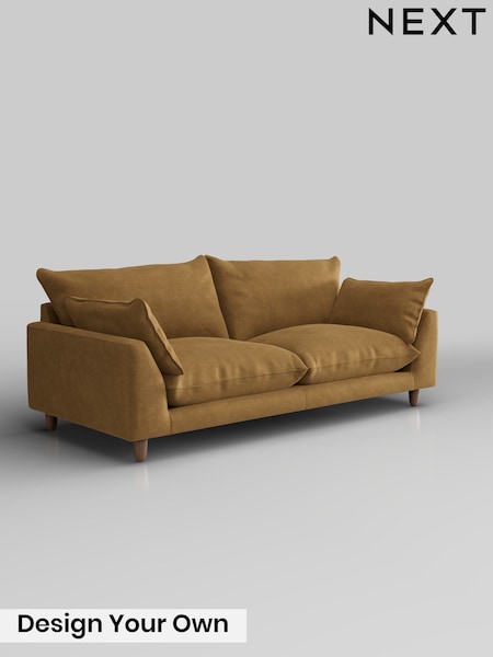 Luxe Chenille/Honey Yellow Noa Deep Relaxed Sit (H50241) | £1,375