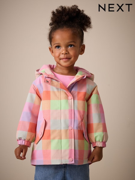 Bright Check Waterproof Printed Jacket (6mths-7yrs) (H50266) | £30 - £34