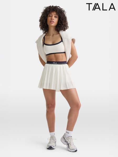 TALA Cream Stripe Logo Skort (H50277) | £48