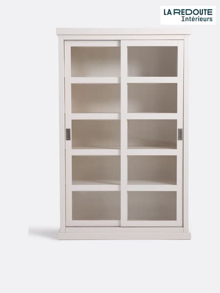 La Redoute Intérieurs Greige Lunja Bookcase with 2 Sliding Doors (H50426) | £710