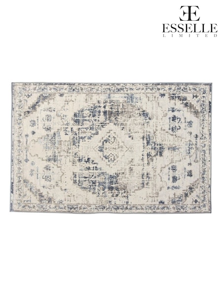 Esselle Navy Muse Oriental 200 x 290cm Rug (H50561) | £130