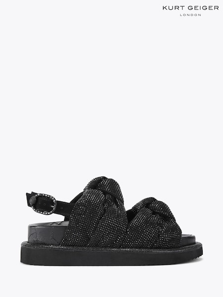 Kurt Geiger London Orson Knot Black Sandals (H50844) | £189