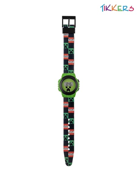 Tikkers Green Minecraft Digital Watch (H50855) | £10