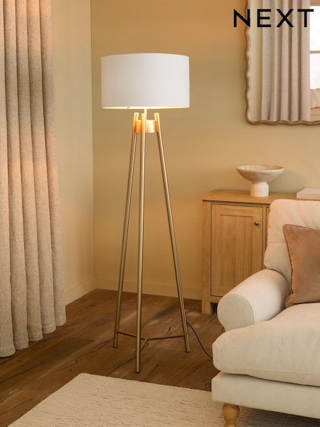 Brass Hudson Floor Lamp (H50923) | £160