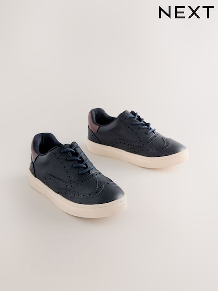 Navy Lace-up Brogue Shoes (H51172) | £20 - £27