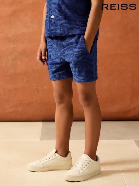 Reiss Bright Blue Marko 9-13 yrs SmileyWorld | Reiss Wave Texture Shorts (H51585) | £40
