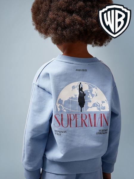 Reiss | Superman Logo Print Sweatshirt (H51595) | £42