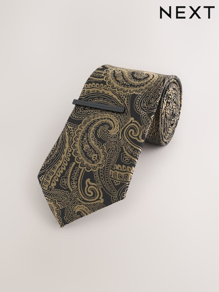 Black Pattern Tie (H51687) | £16