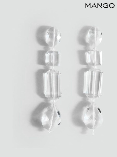 Mango Blue Glass Drop Earrings (H51745) | £23