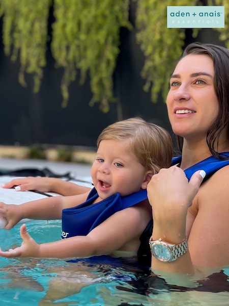 Aden + Anais Blue Baby Waterland Carrier Swimming Accessories (H51764) | £75