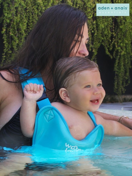 Aden + Anais Light Blue Baby Waterland Carrier Swimming Accessories (H51771) | £75
