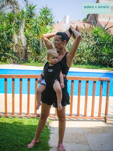 Aden + Anais Black Baby Waterland Carrier Swimming Accessories (H51777) | £75