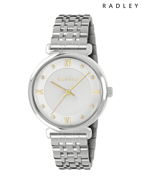 Radley Silver Tone 35mm T-bar Bracelet (H51824) | £90