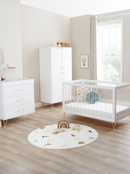 Babymore Acrylic Kimi XL Acrylic 3 Piece Nursery Furniture Set (H52019) | £1,050
