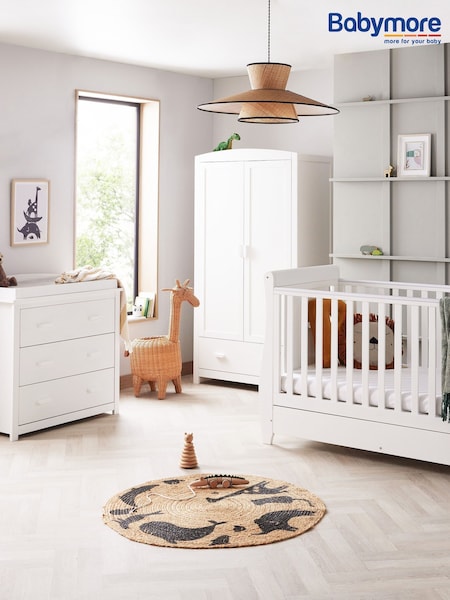Babymore White Stella 3 Piece Furniture Set (H52048) | £940